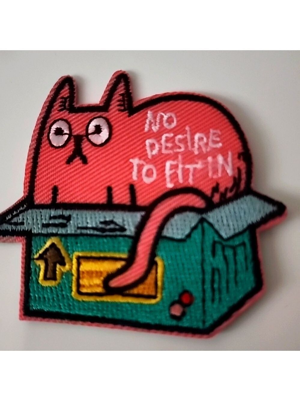 Cat Whimsy IRON ON Patch Cat